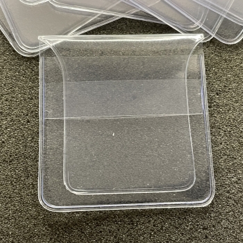 10 x PVC Münz Tasche Lindner 50x50mm